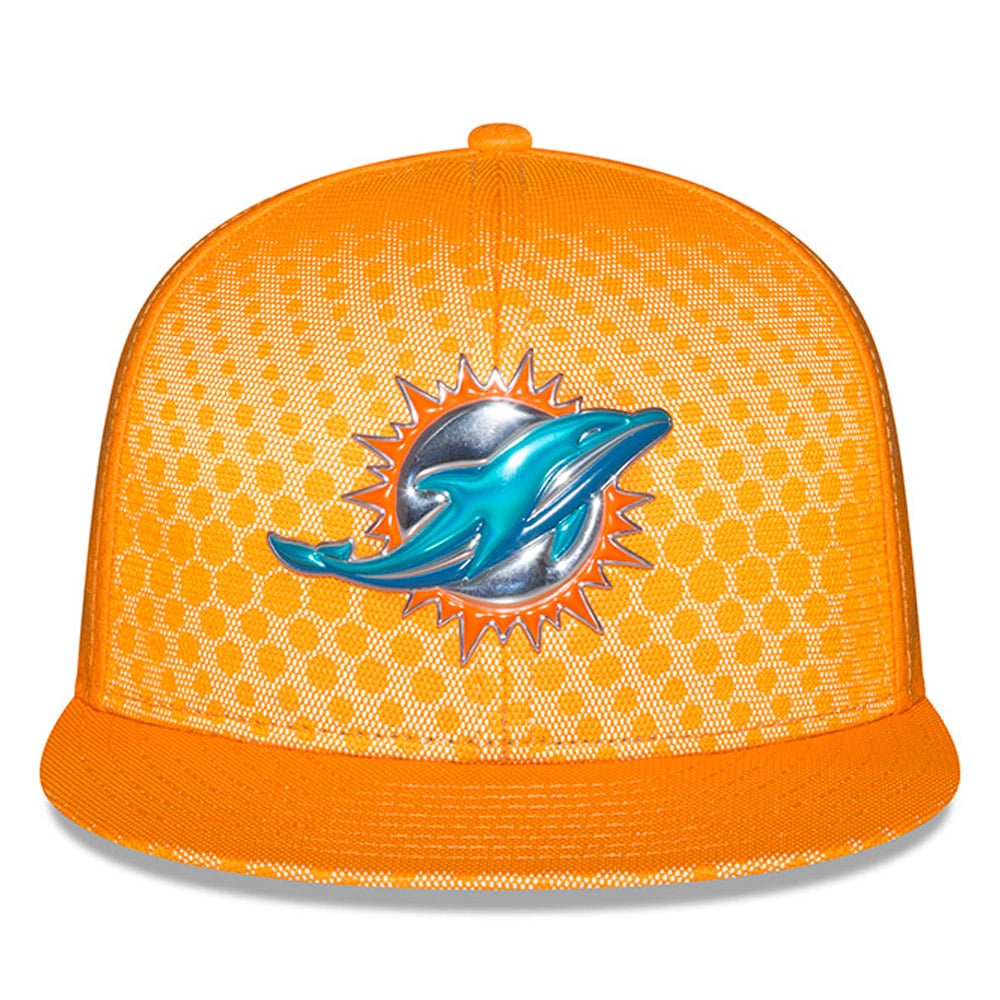 Men's New Era Orange Miami Dolphins 2017 Color Rush 9FIFTY
