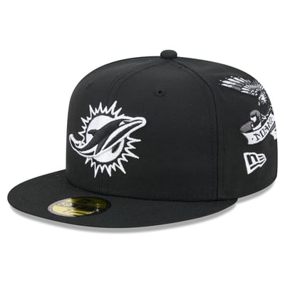 Miami Dolphins New Era x BJ Betts 2026 Salute To Service Lifestyle 59FIFTY Fitted Hat - Black