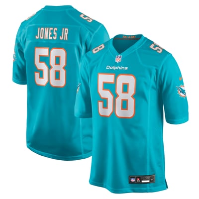 Andre Jones Jr. Miami Dolphins Nike Team Game Jersey - Aqua