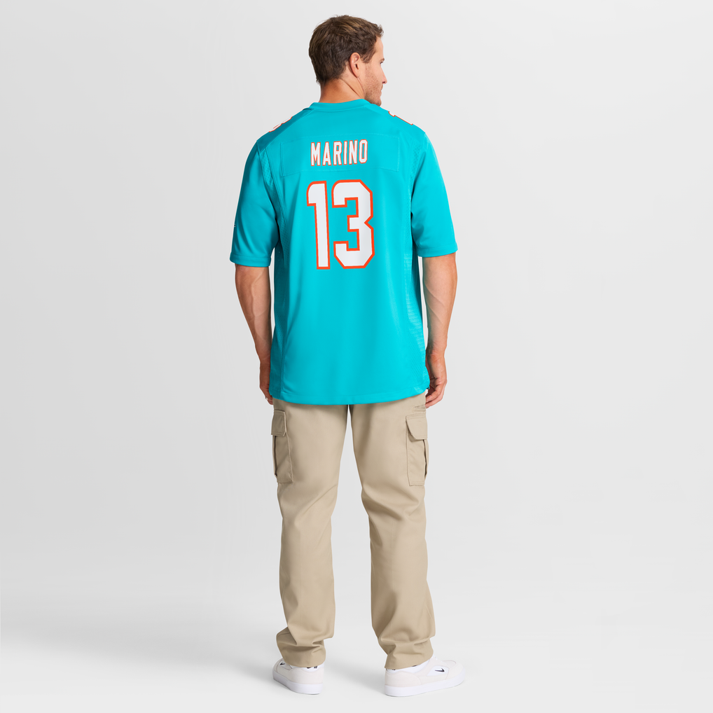 Dan Marino Miami Dolphins Nike Game Retired Player Jersey - Aqua