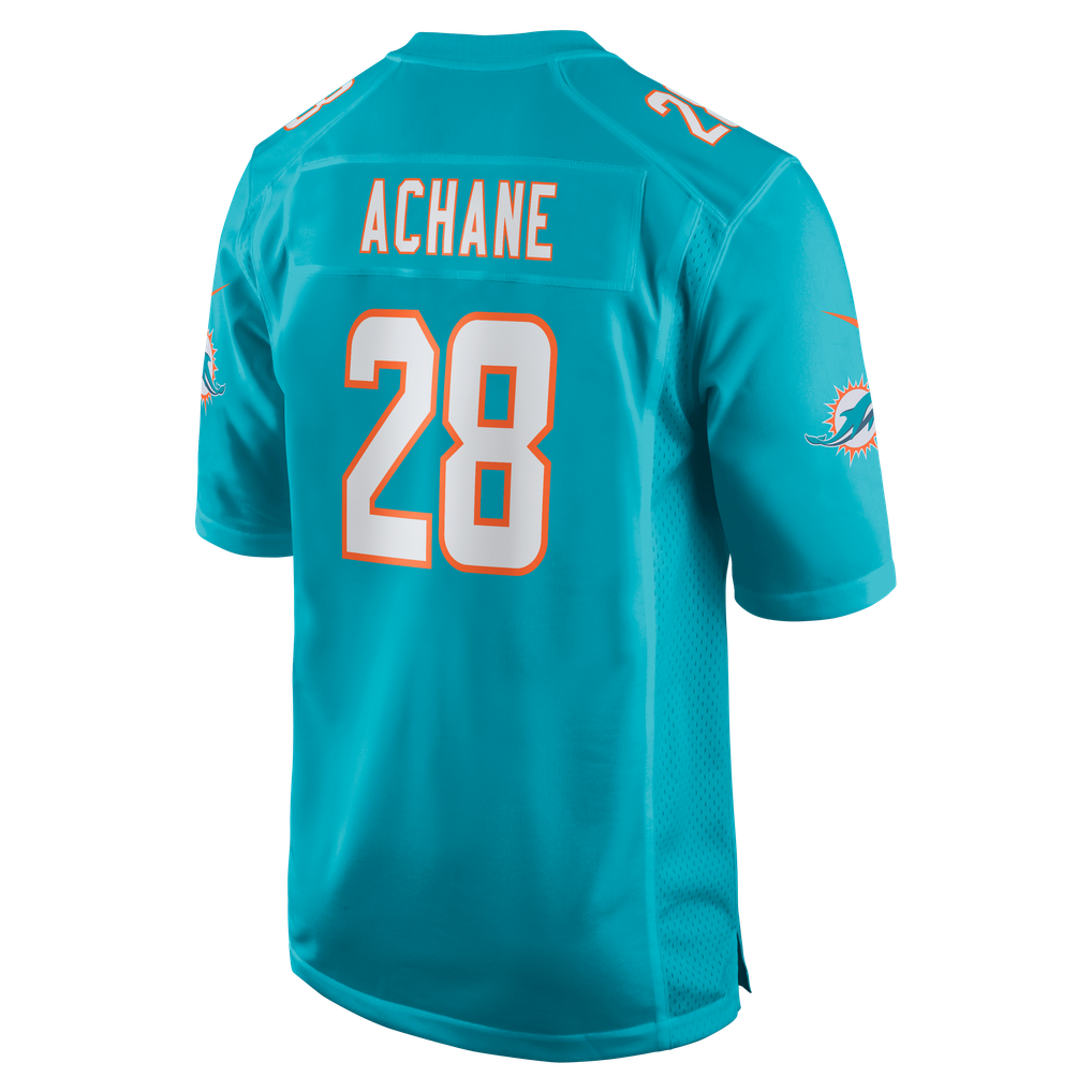 De’Von Achane Miami Dolphins Nike Game Jersey - Aqua