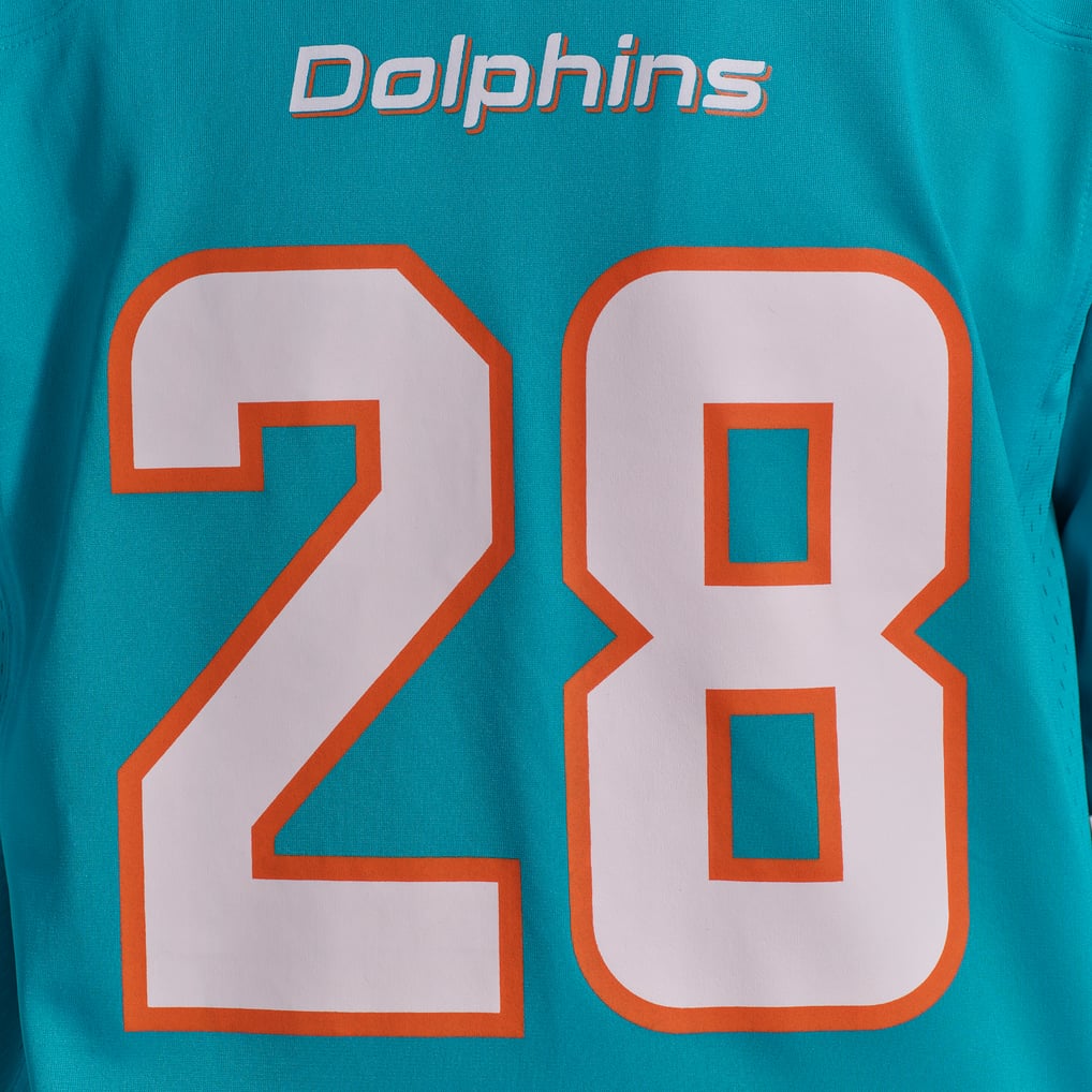 De’Von Achane Miami Dolphins Nike Player Game Jersey - Aqua