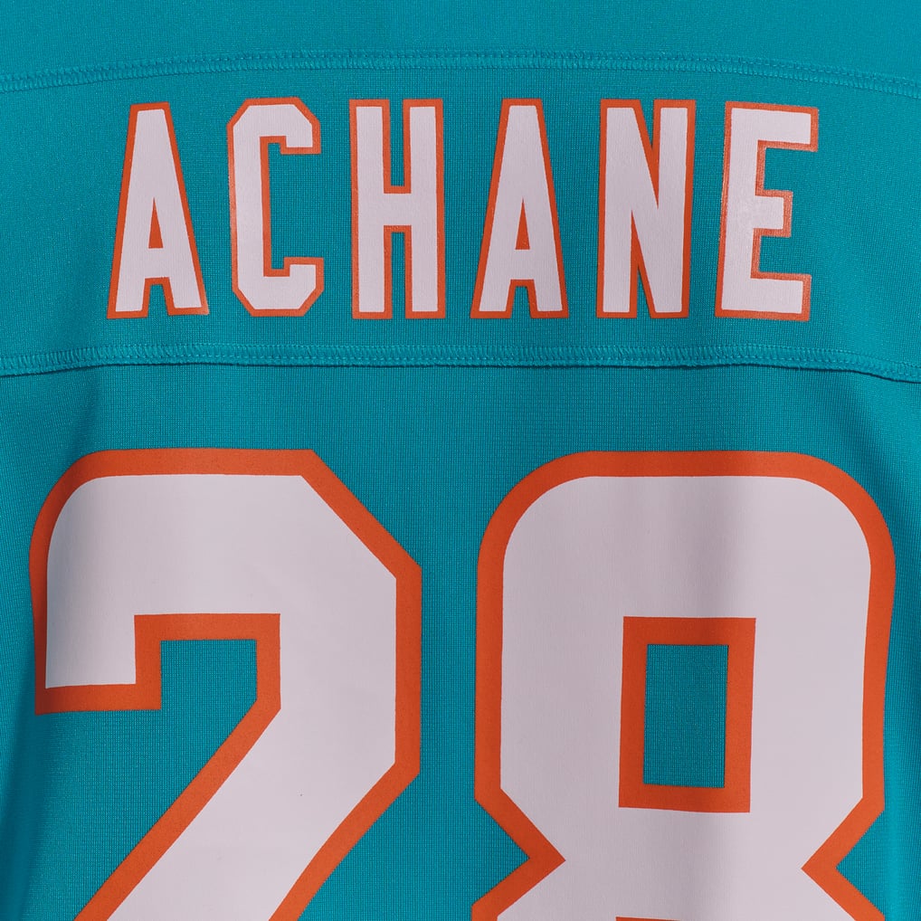 De’Von Achane Miami Dolphins Nike Player Game Jersey - Aqua