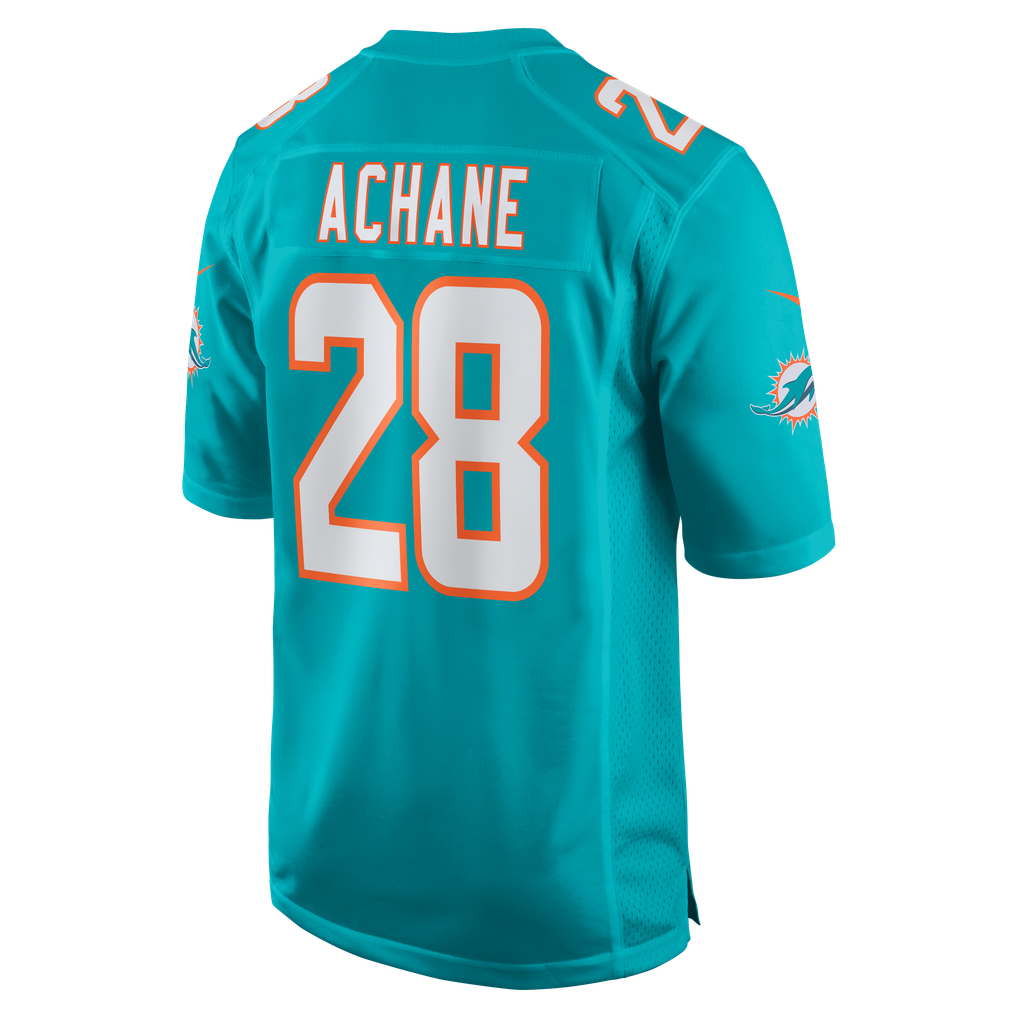 De’Von Achane Miami Dolphins Nike Player Game Jersey - Aqua