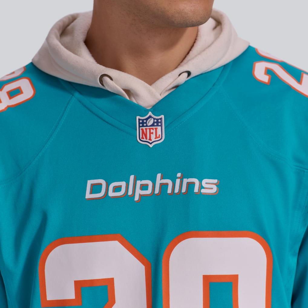 De’Von Achane Miami Dolphins Nike Player Game Jersey - Aqua