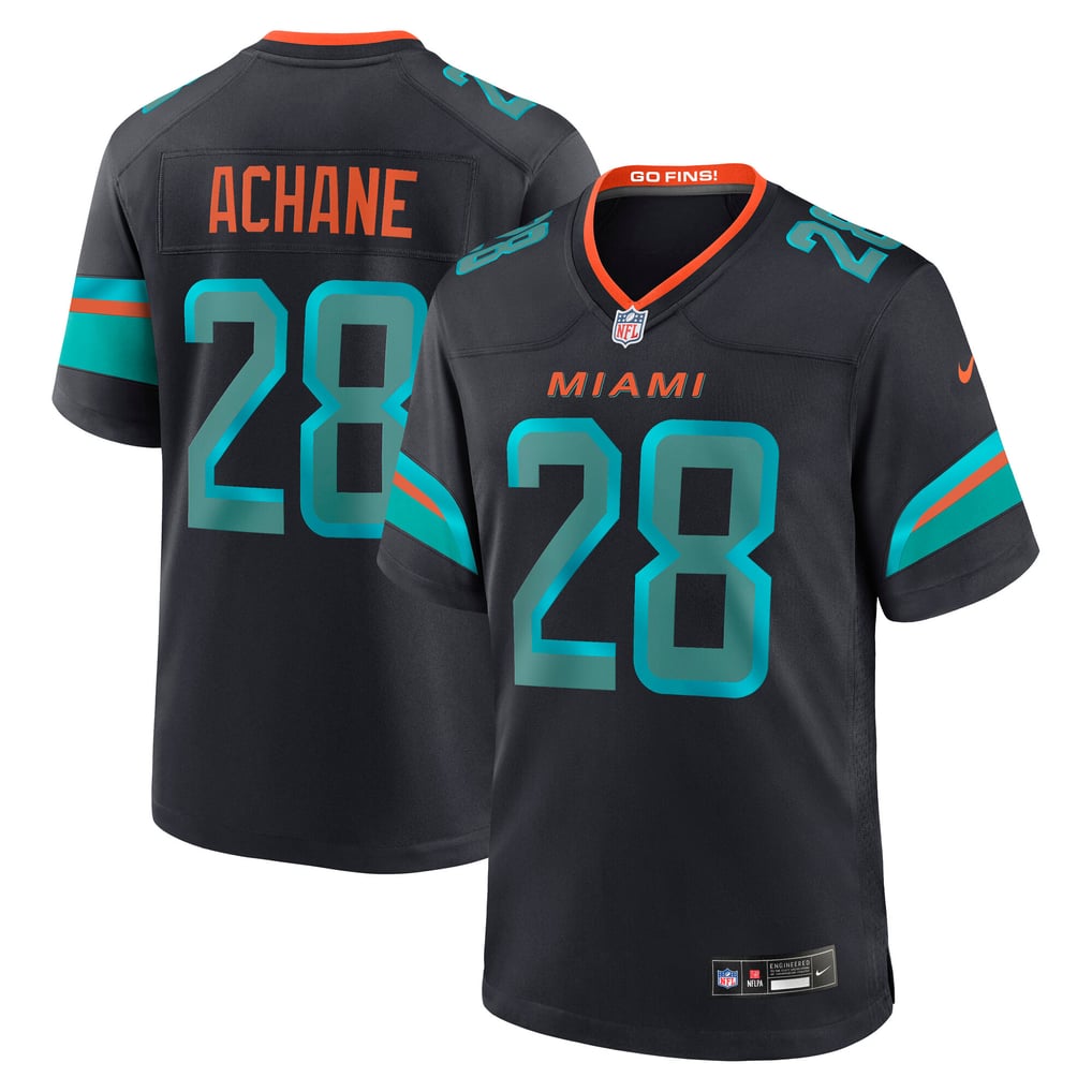 De’Von Achane Miami Dolphins Nike Rivalries Collection Game Jersey - Navy