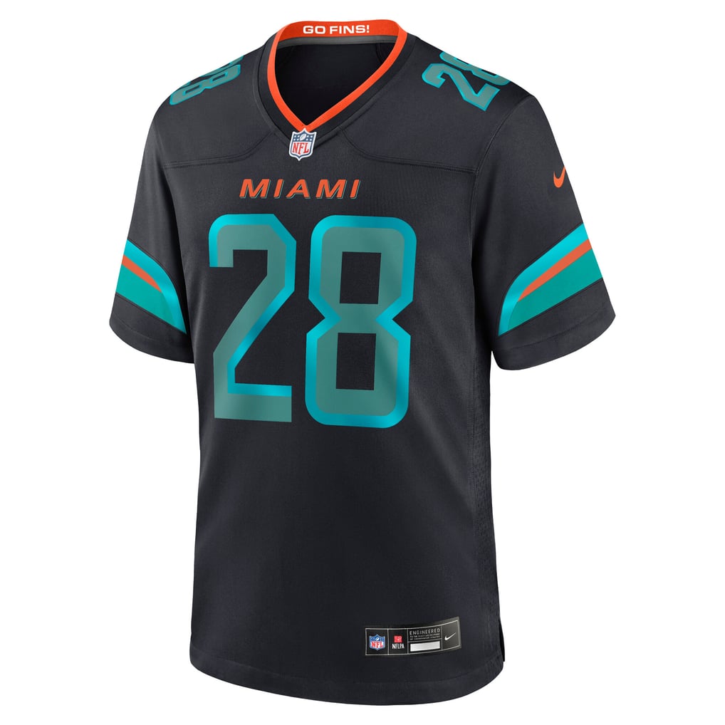 De’Von Achane Miami Dolphins Nike Rivalries Collection Game Jersey - Navy