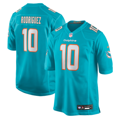 Jacob Rodriguez Miami Dolphins Nike Game Jersey - Aqua