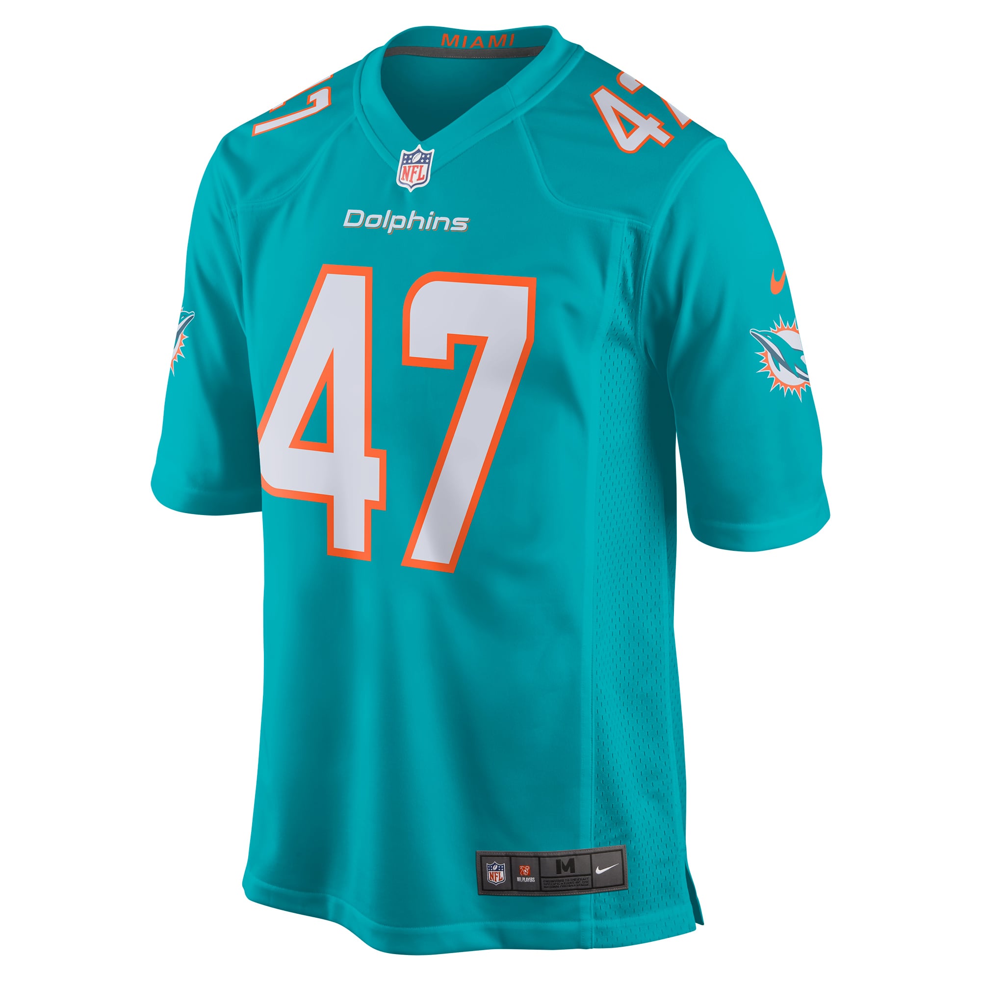 Men's Nike Kiko Alonso Aqua Miami Dolphins New 2018 Game Jersey