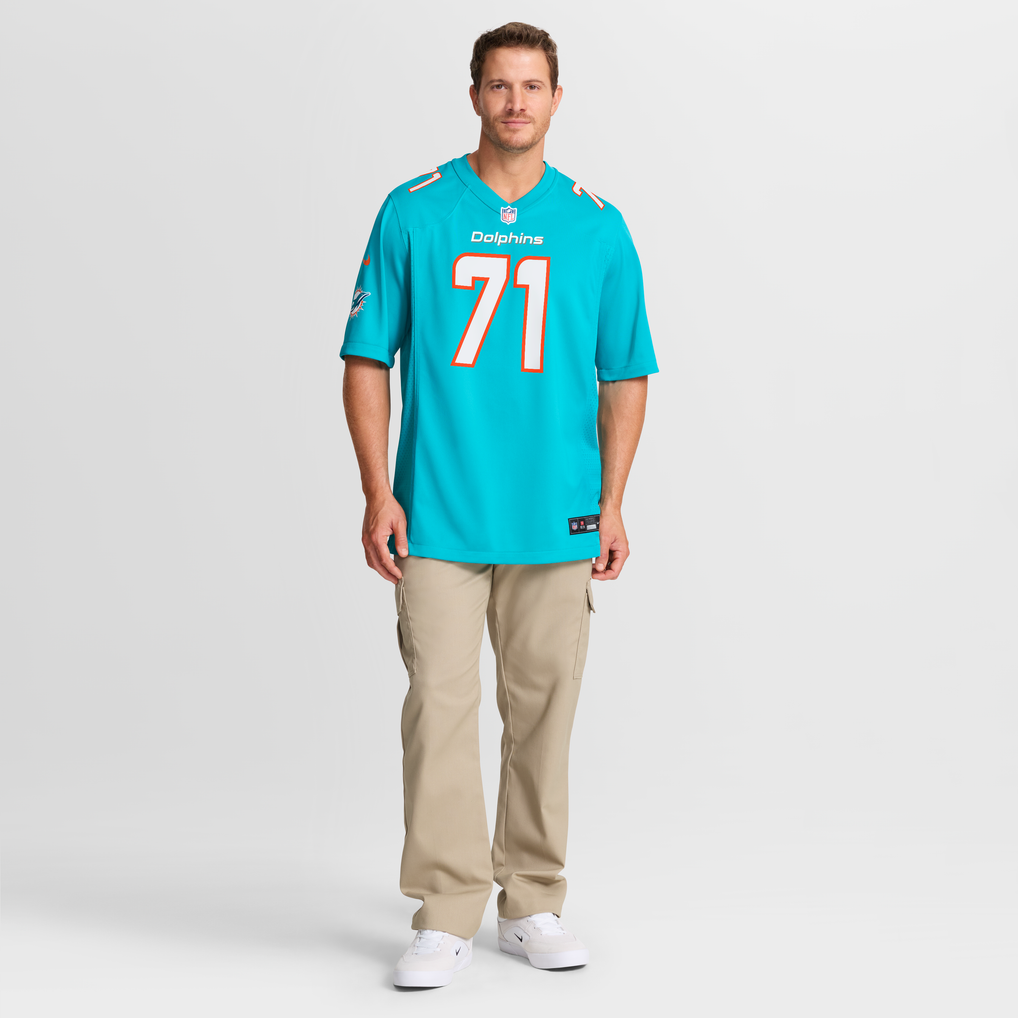 Kion Smith Miami Dolphins Nike  Game Jersey -  Aqua