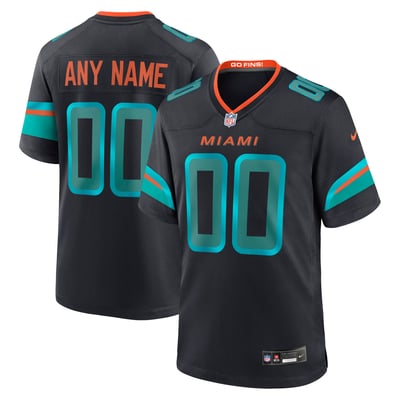  Miami Dolphins Nike Rivalries Collection Custom Game Jersey - Navy