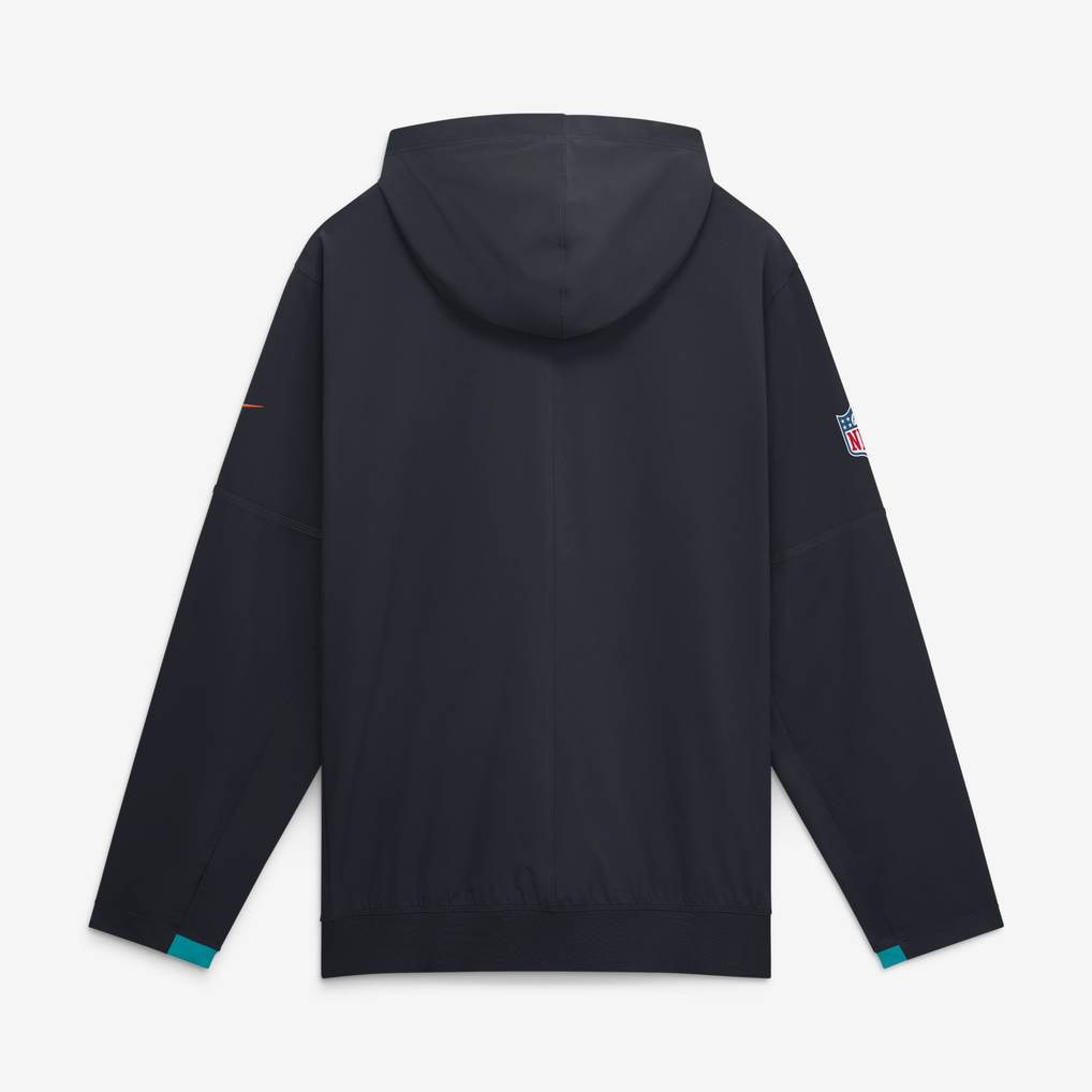  Miami Dolphins Nike Rivalries Collection Sideline Anorak Half-Zip Jacket - Navy