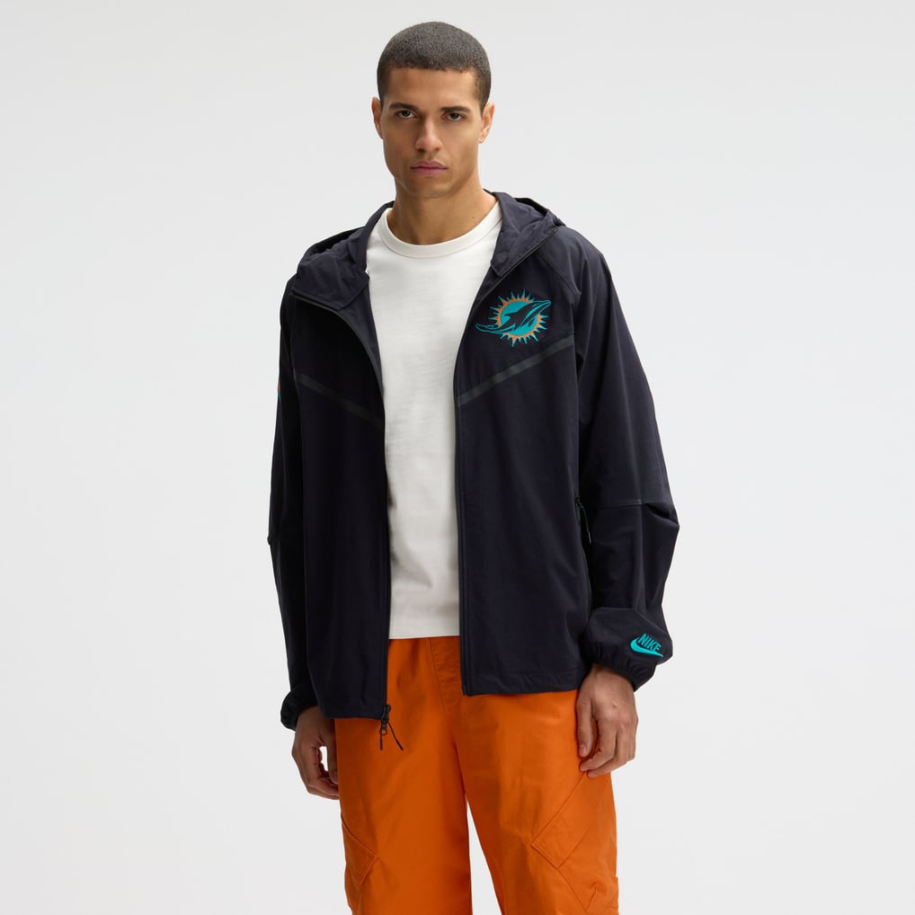  Miami Dolphins Nike Rivalries Collection Tech Raglan Full-Zip Jacket - Navy