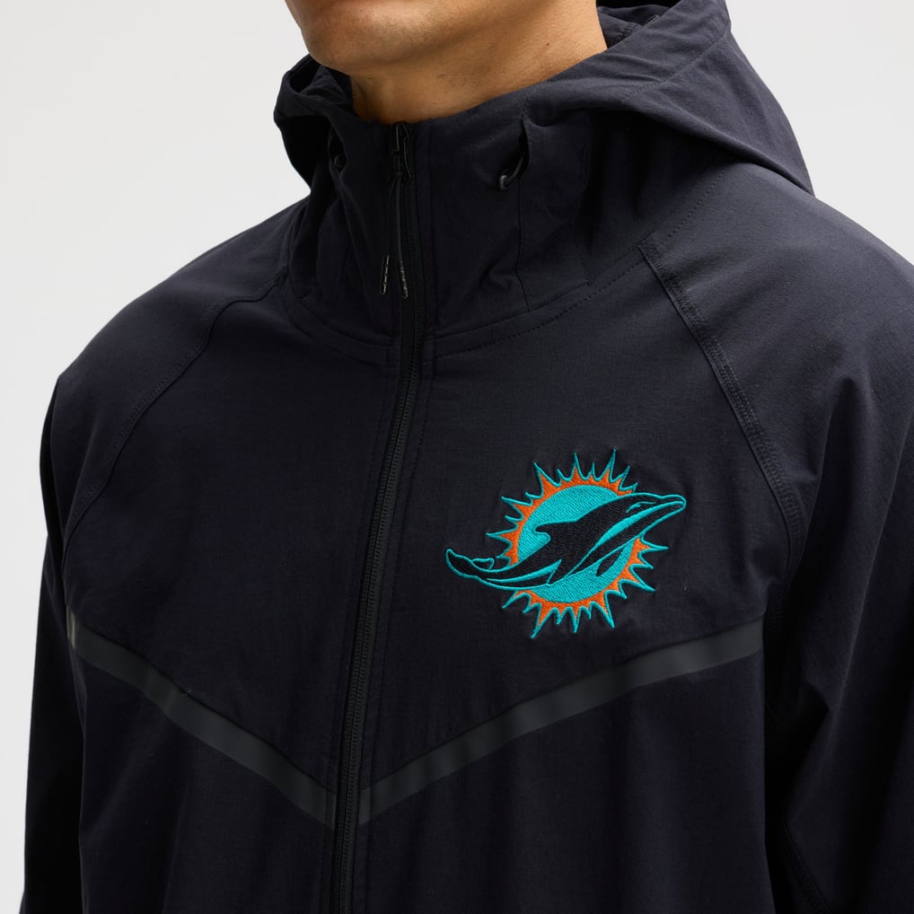  Miami Dolphins Nike Rivalries Collection Tech Raglan Full-Zip Jacket - Navy