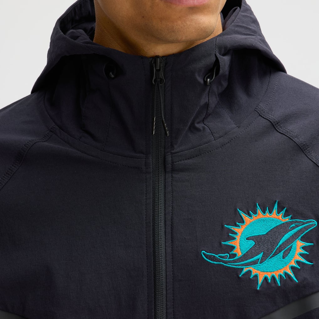  Miami Dolphins Nike Rivalries Collection Tech Raglan Full-Zip Jacket - Navy