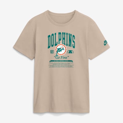  Miami Dolphins Nike Rewind T-Shirt - Sand