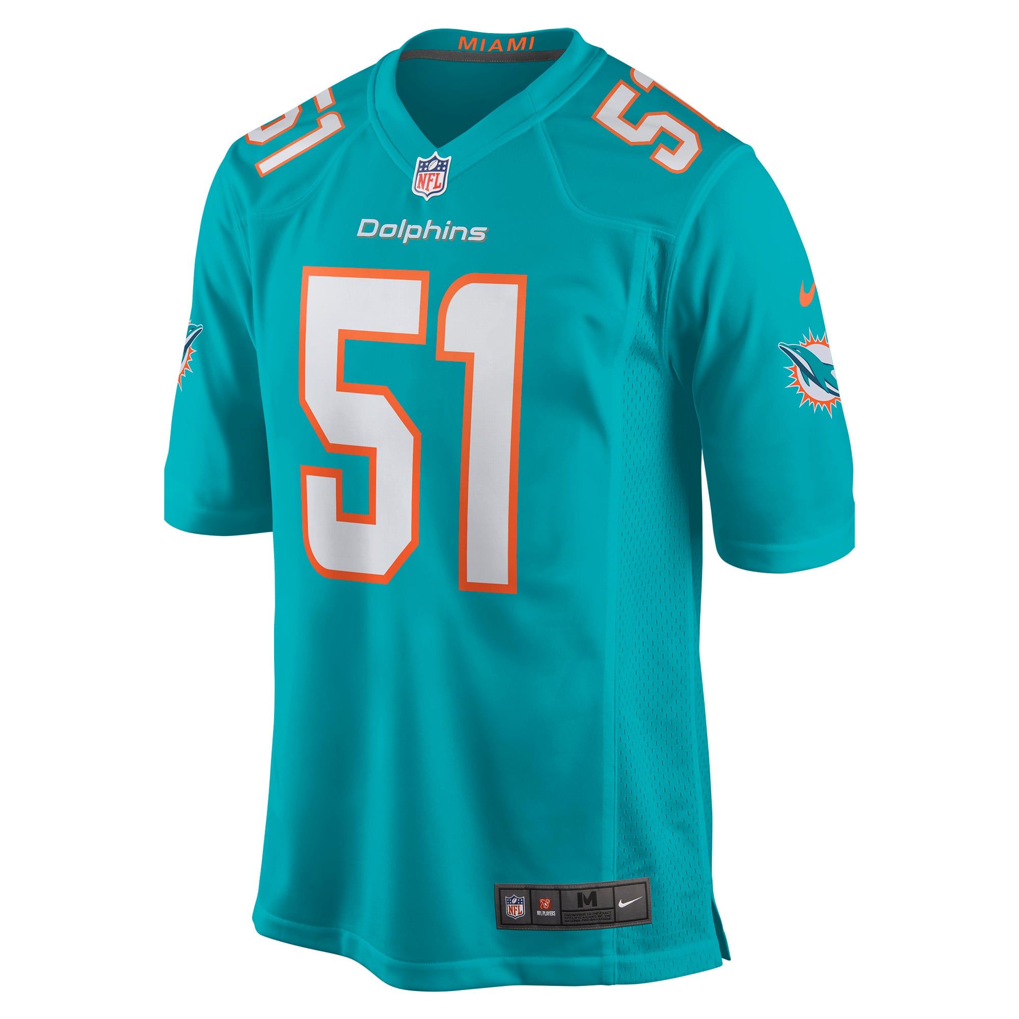マイアミ　ドルフィンズ　dolphins　ユニフォーム　ジャージー　NFL Men's Miami Dolphins Trill Williams Nike Aqua Game Jersey