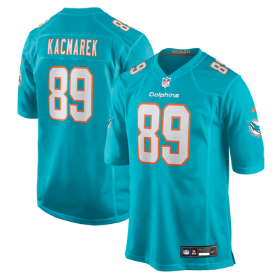 Will Kacmarek Miami Dolphins Nike Team Game Jersey - Aqua