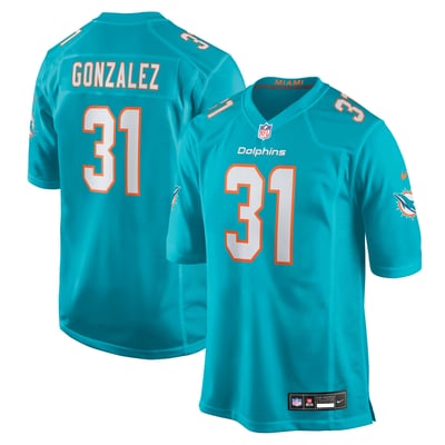 Zane Gonzalez Miami Dolphins Nike Team Game Jersey - Aqua