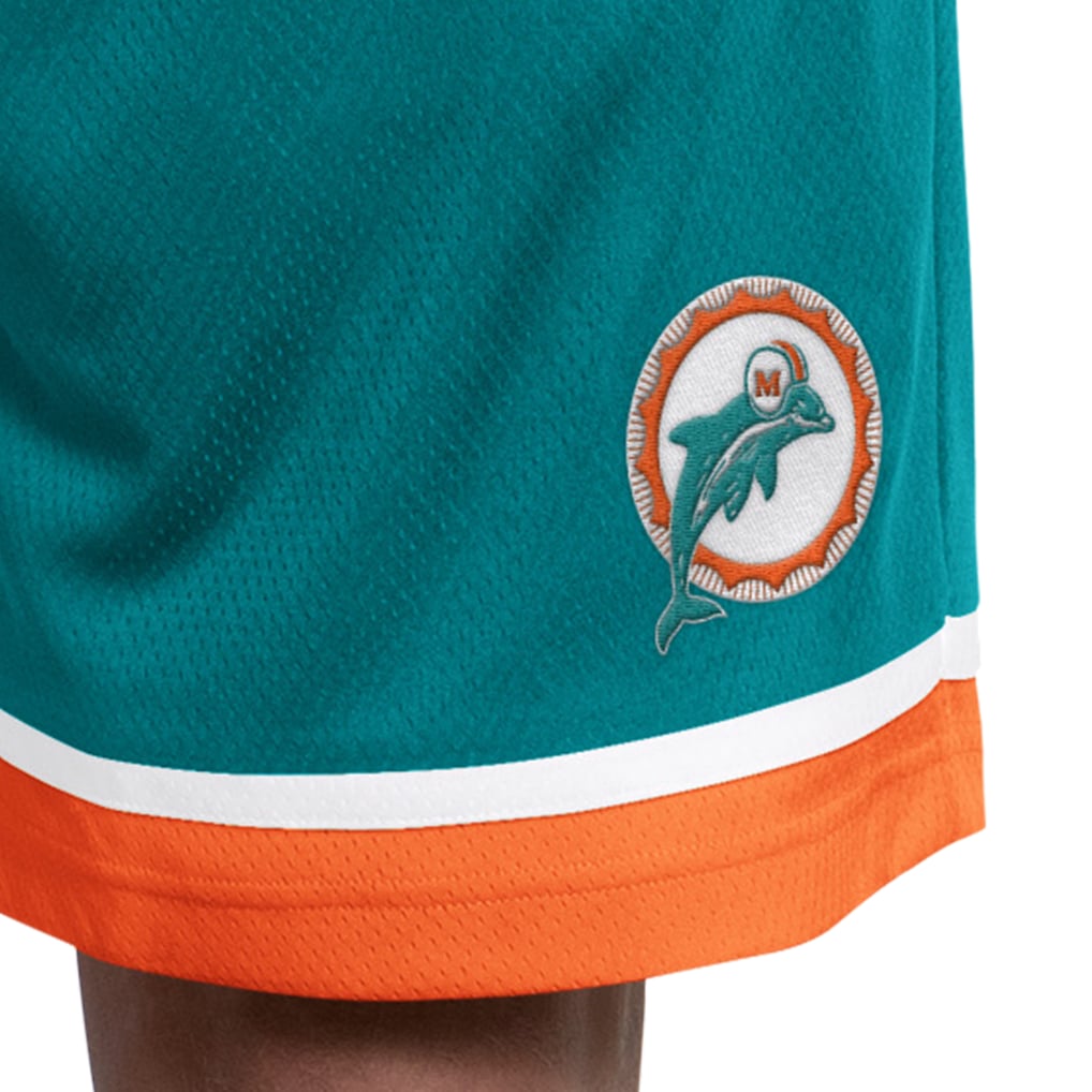  Miami Dolphins Starter Throwback Power Play Mesh Shorts - Aqua
