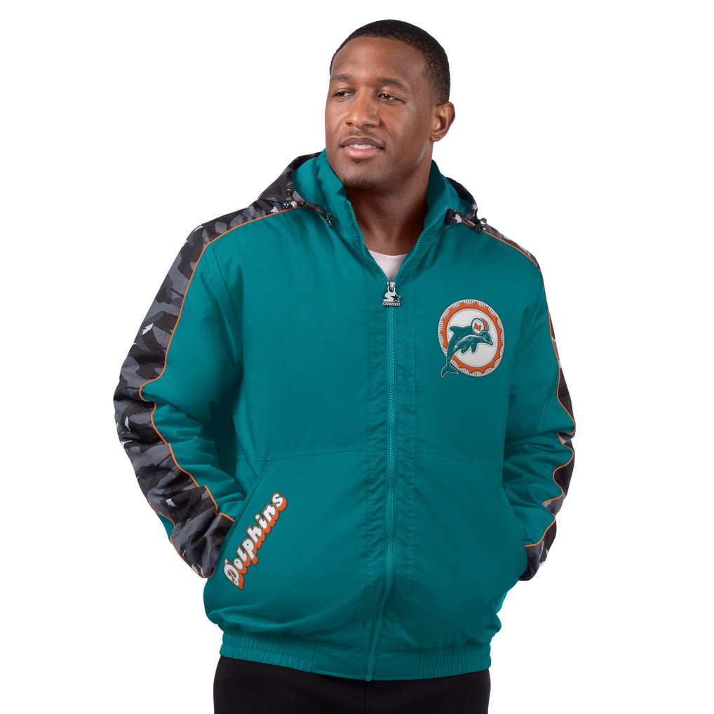 Miami Dolphins Starter Thursday Night Gridiron Full-Zip Hoodie Jacket - Aqua