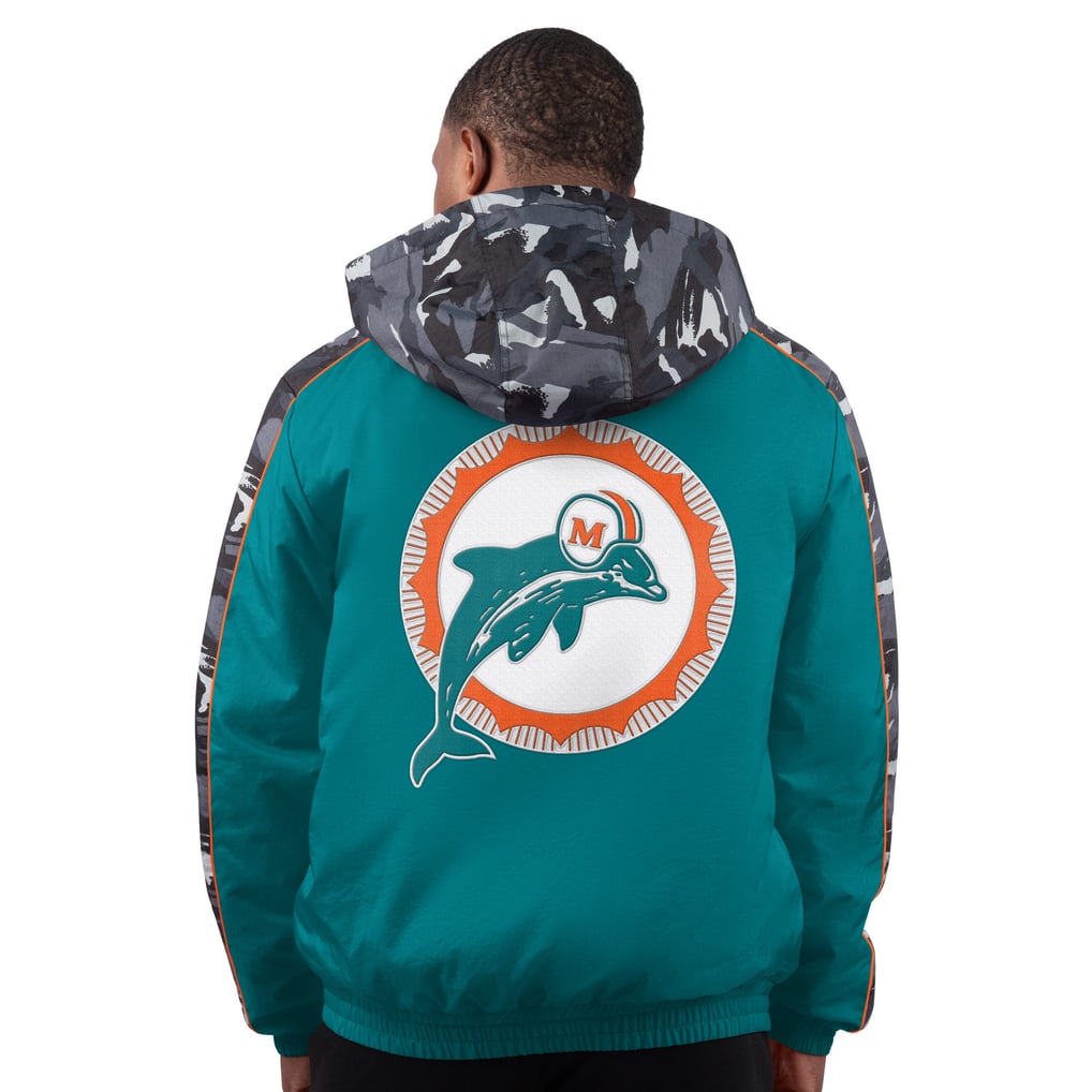 Miami Dolphins Starter Thursday Night Gridiron Full-Zip Hoodie Jacket - Aqua