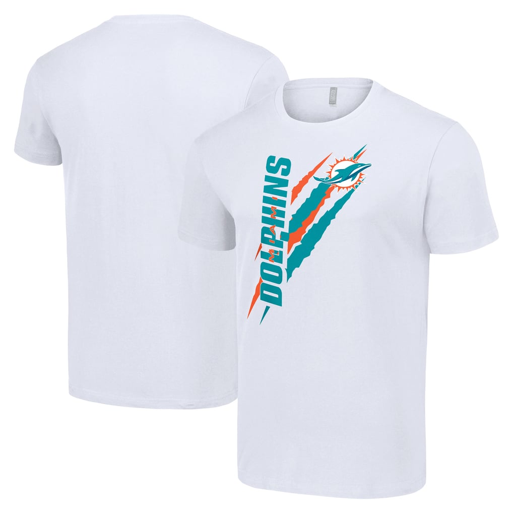 Miami Dolphins Starter Color Scratch T-Shirt - White