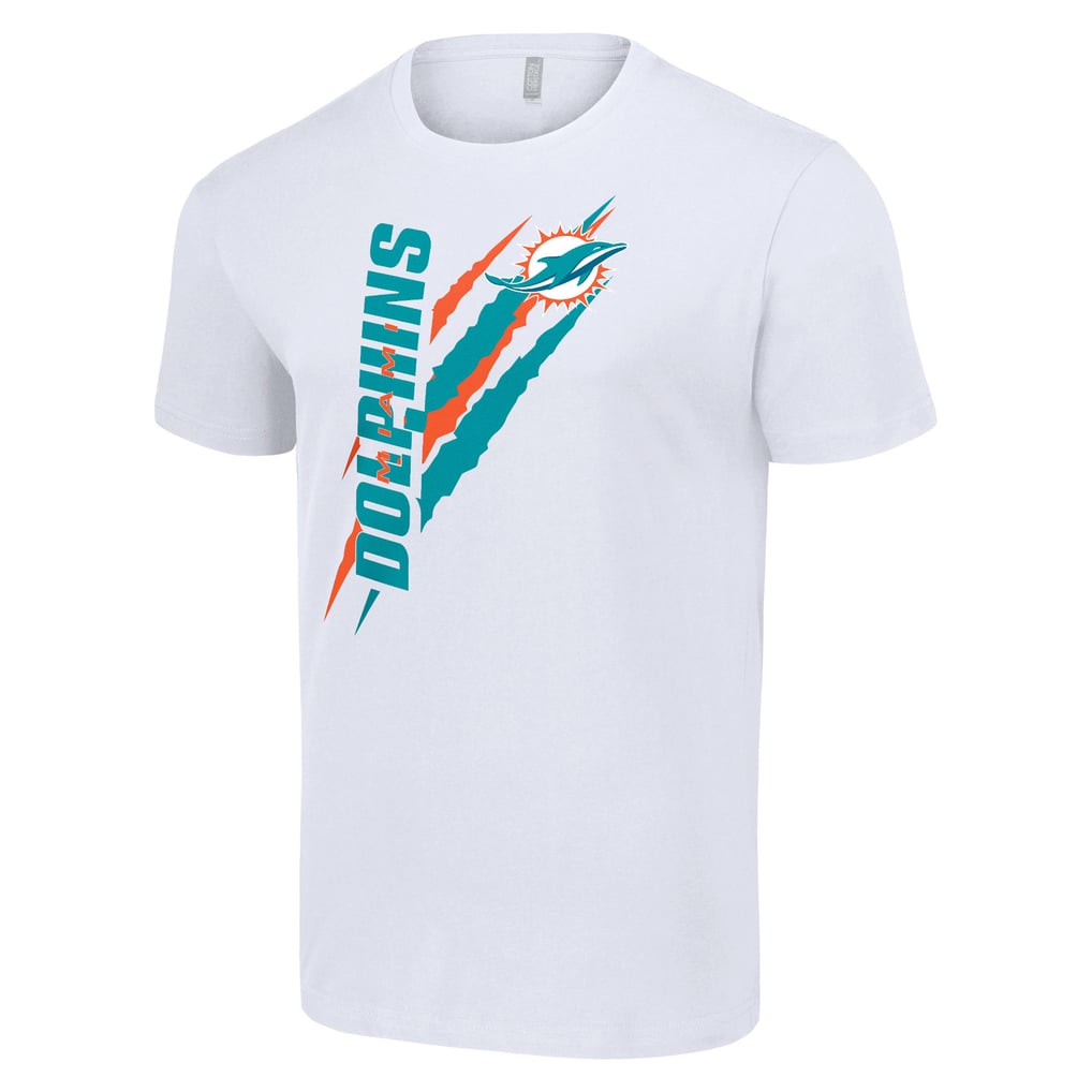Miami Dolphins Starter Color Scratch T-Shirt - White