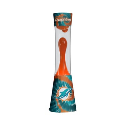 Miami Dolphins 17" Tie-Dye Magma Lamp with Bluetooth Speaker