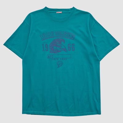 Miami Dolphins 2000s T-shirt - Teal - L by Fanatics Real Vintage