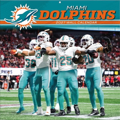 Miami Dolphins 2027 12” x 12” Team Wall Calendar