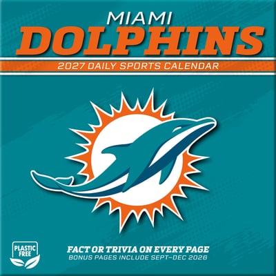 Miami Dolphins 2027 Box Calendar