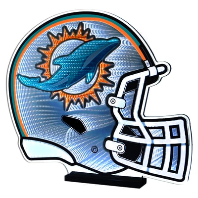 Miami Dolphins 24" Helmet LED Infinity Light