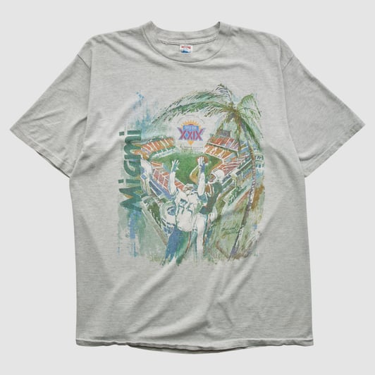 Miami Dolphins American Eagle 1995 T-shirt - Heather Gray - XL by Fanatics Real Vintage