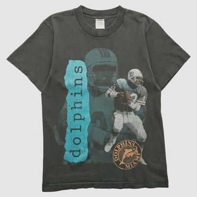 Miami Dolphins Fruit of the Loom 90s T-shirt - Black - XS by Fanatics Real Vintage