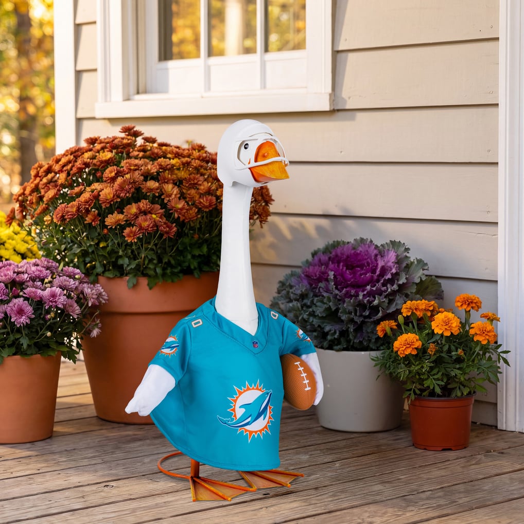 Miami Dolphins Game Day Porch Goose Uniform Outfit Set