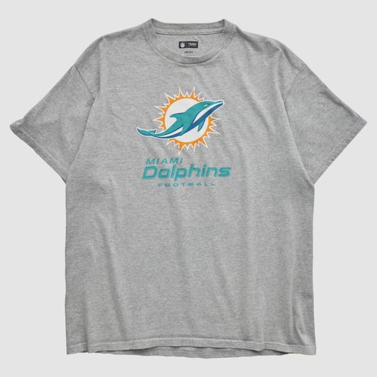 Miami Dolphins NFL 2010s T-shirt - Heather Gray - L by Fanatics Real Vintage