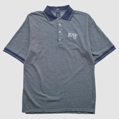 Miami Dolphins Pro Player 2000s Polo - Navy - L by Fanatics Real Vintage