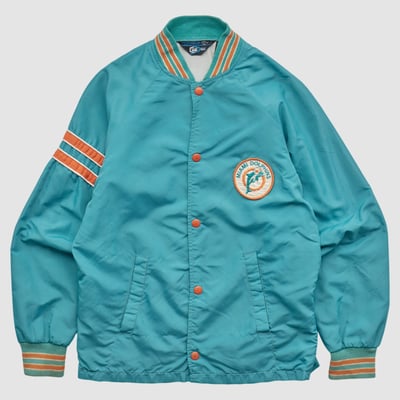 Miami Dolphins Sears 70s Full Snap Jacket - Teal - XXS by Fanatics Real Vintage