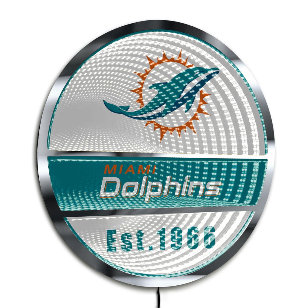 Miami Dolphins Three-Cell Circular Infinity Light