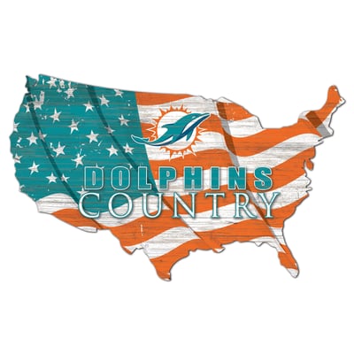 Miami Dolphins 'Best Dad' Wandschild – Offizielles NFL-Fanartikel, Aus Robustem MDF, Perfekt Für Die Männerhöhle