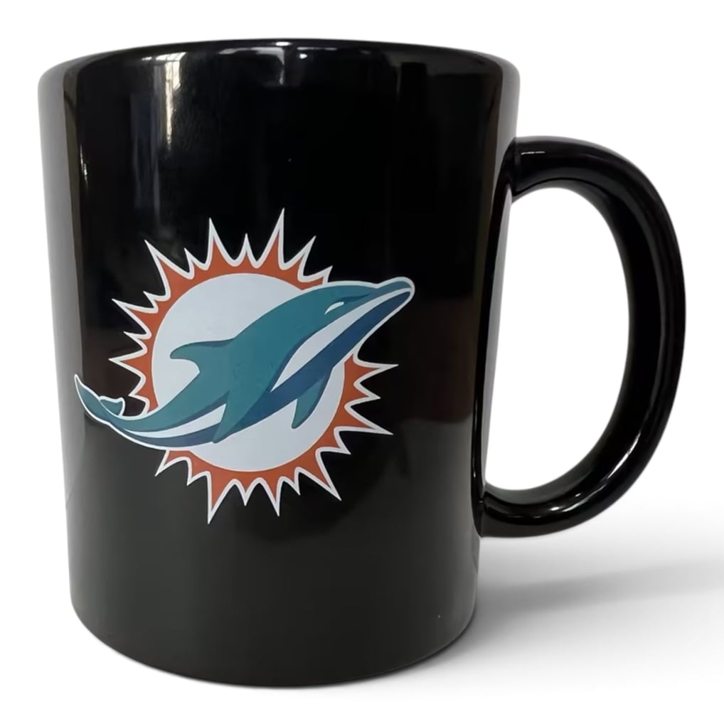 Miami Dolphins Pegasus 11oz. Team Logo Ceramic Mug