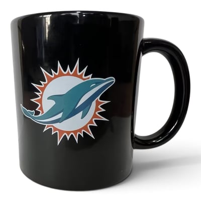 Miami Dolphins Pegasus 11oz. Team Logo Ceramic Mug