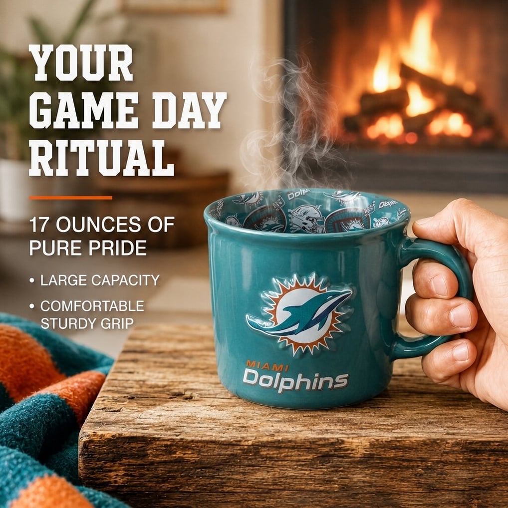 Miami Dolphins Pegasus 17oz. Inside Out Mug
