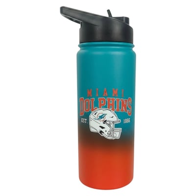 Miami Dolphins Pegasus 20oz Stainless Steel ProFlip Water Bottle