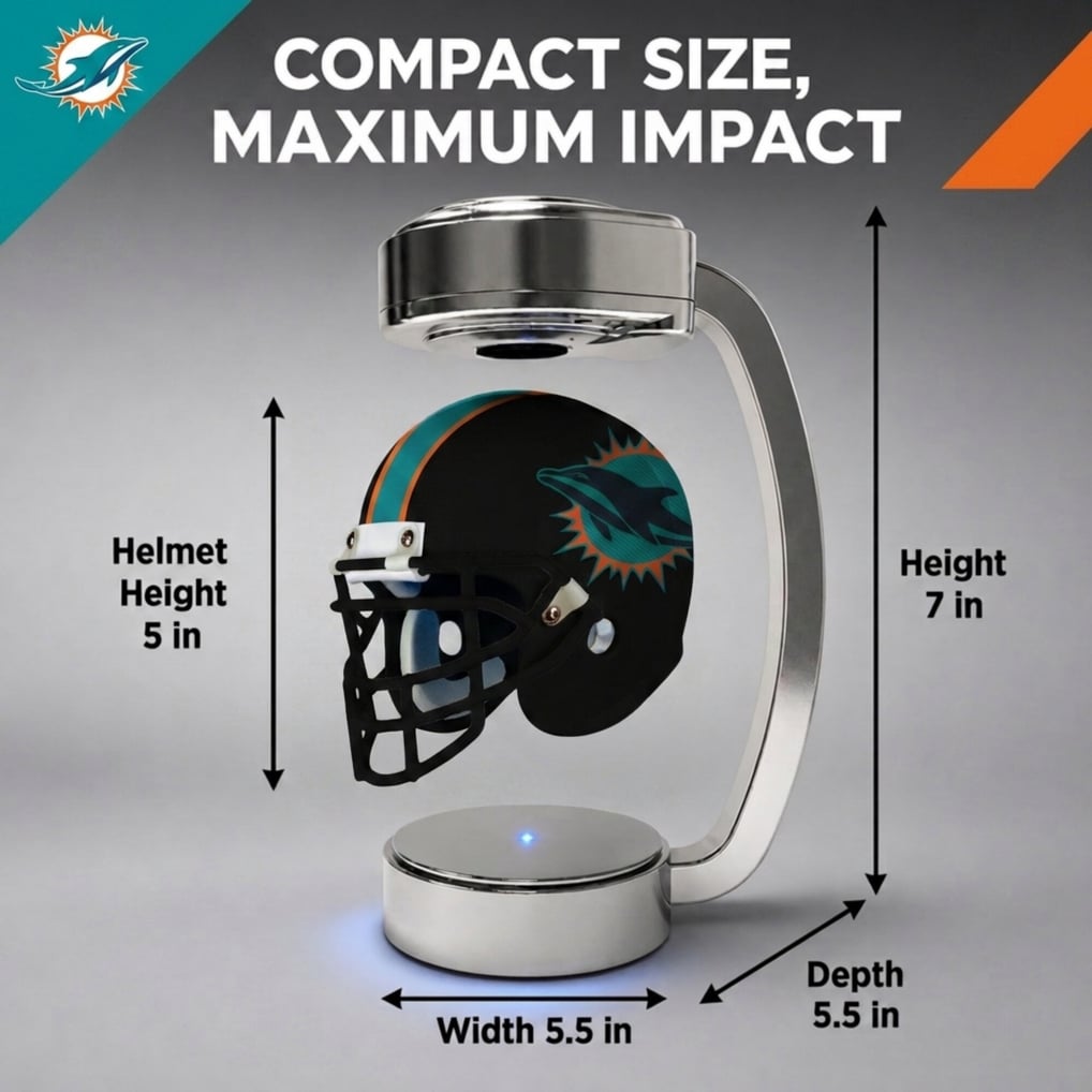 Miami Dolphins Pegasus Mini Hover Rivalries Helmet