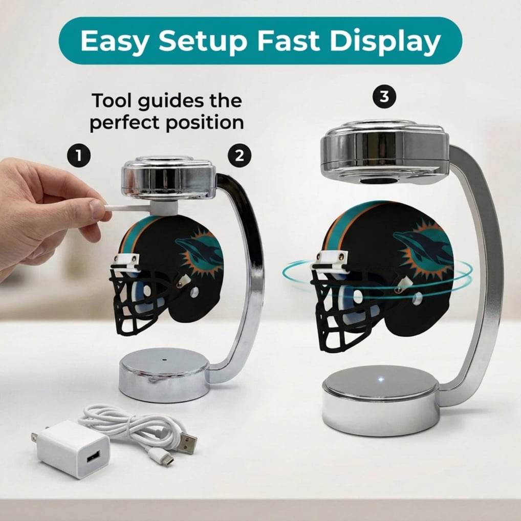 Miami Dolphins Pegasus Mini Hover Rivalries Helmet