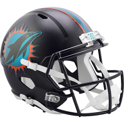  Miami Dolphins Riddell Rivalries Collection On-Field Alternate Speed Replica Helmet