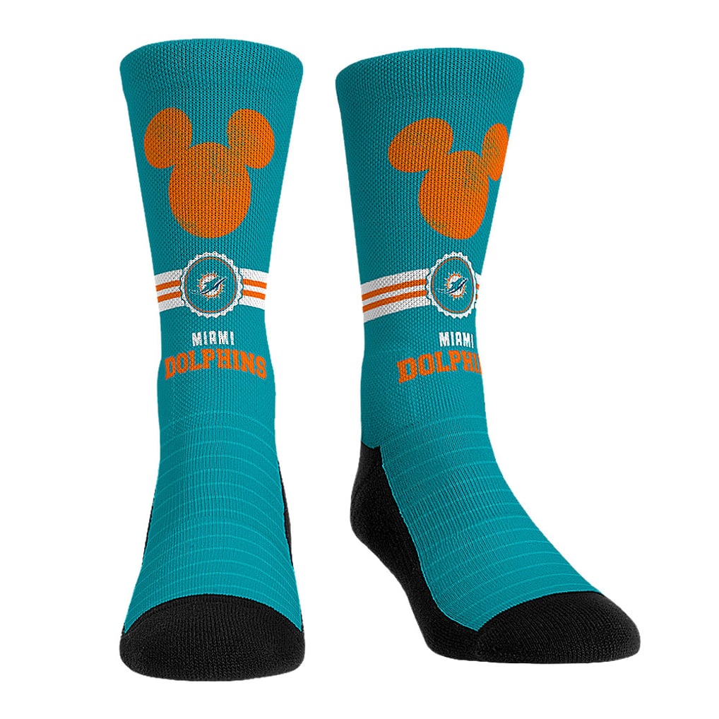 Miami Dolphins Rock Em Socks Unisex Disney Three-Pack Crew Socks Set