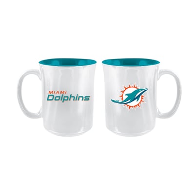 Miami Dolphins The Memory Company 2-Pack 15oz. Iridescent Ceramic Mug Set